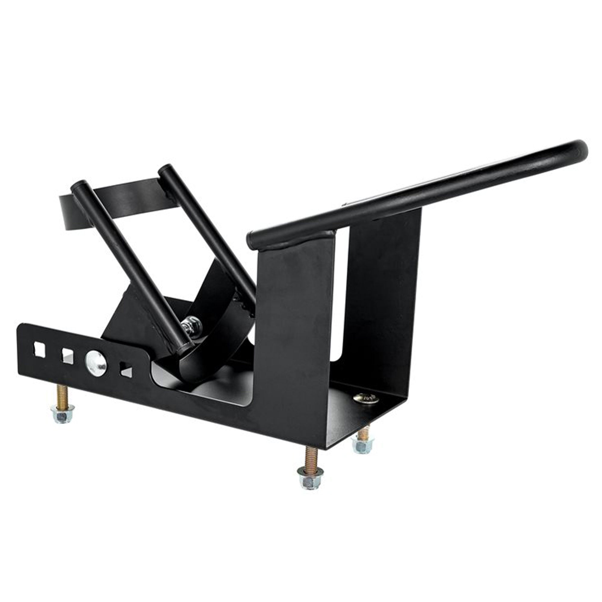 Camco Motorcycle Wheel Chock Mount w/Handlebar Straps & Universal Fit (Open Box) - VMInnovations