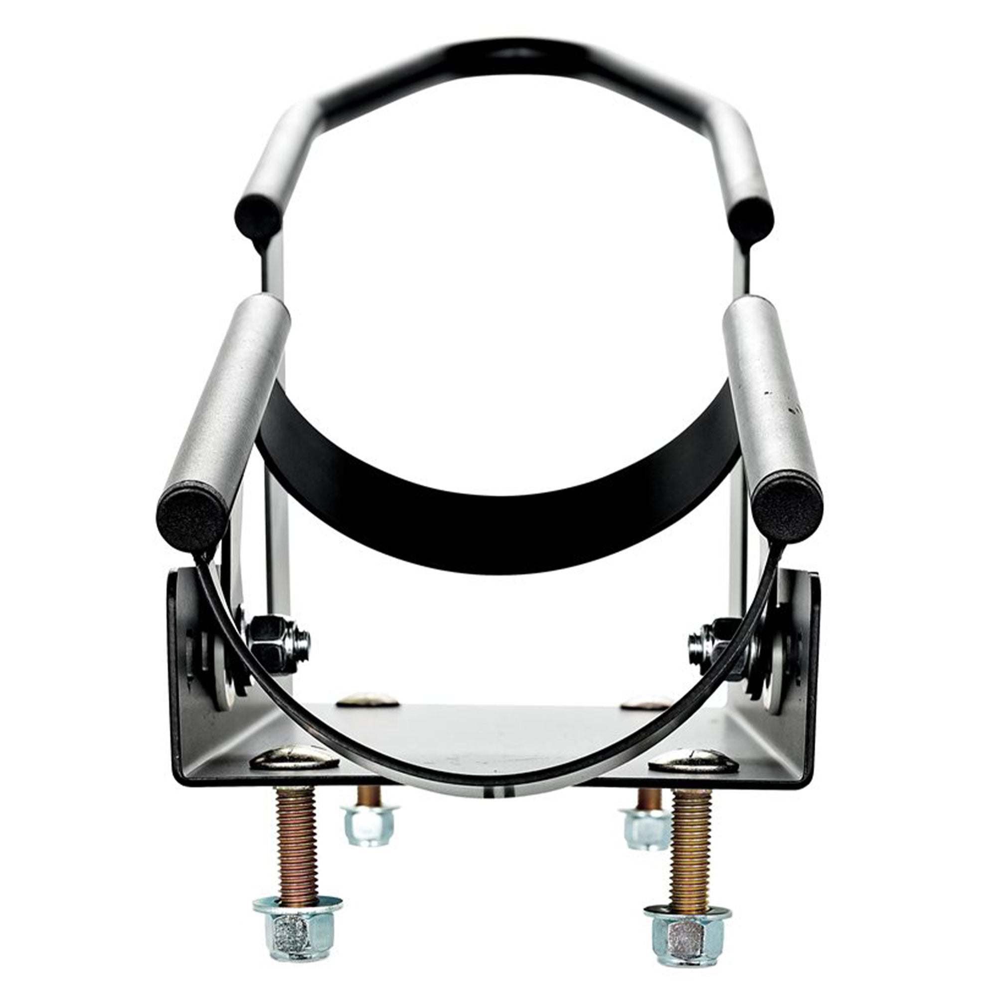 Camco Motorcycle Wheel Chock Mount w/Handlebar Straps & Universal Fit (Open Box) - VMInnovations