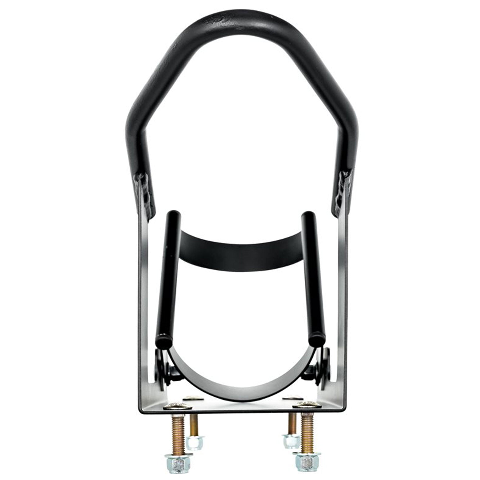 Camco Motorcycle Wheel Chock Mount w/Handlebar Straps & Universal Fit (Open Box) - VMInnovations