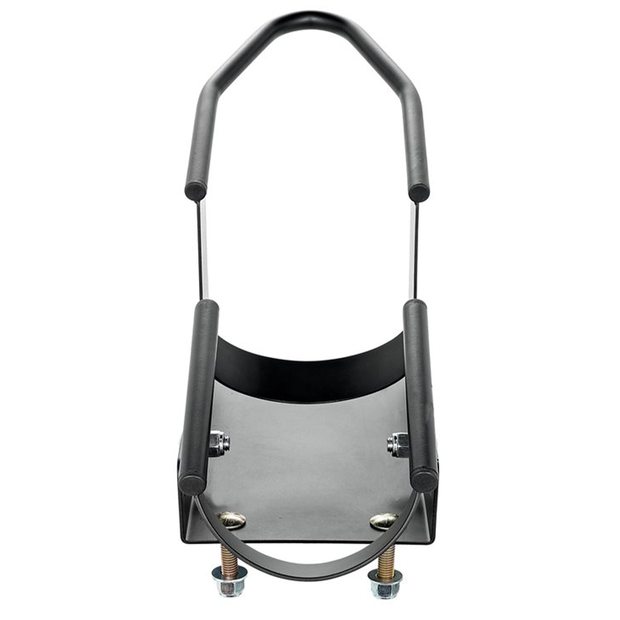 Camco Motorcycle Wheel Chock Mount w/Handlebar Straps & Universal Fit (Open Box) - VMInnovations