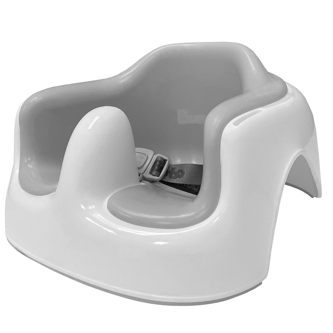 Bumbo Infant Baby Floor Seat LITE with Cushioned Seat & Safety Strap, Cool Grey - VMInnovations