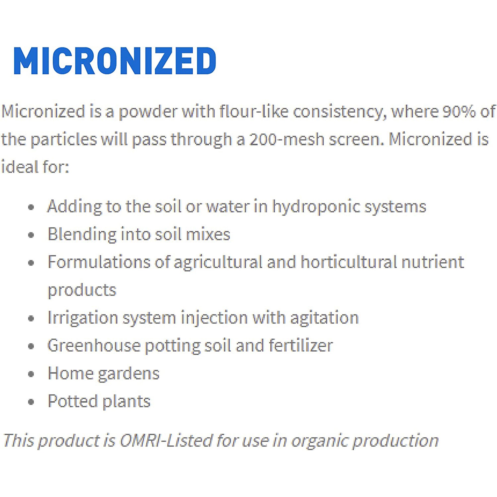 Azomite 44 lbs Micronized Organic Trace Mineral Soil Fertilizer Powder (4 Pack)