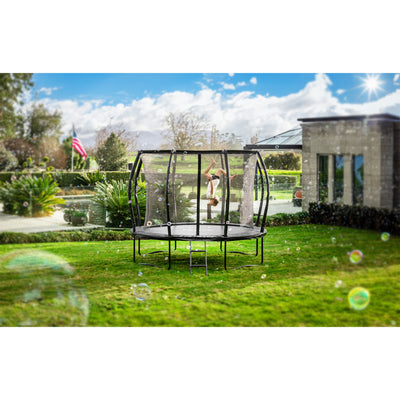 ALLSTAR 10' Trampoline for Kids Outdoor Backyard Play Equipment w/ Net & Ladder