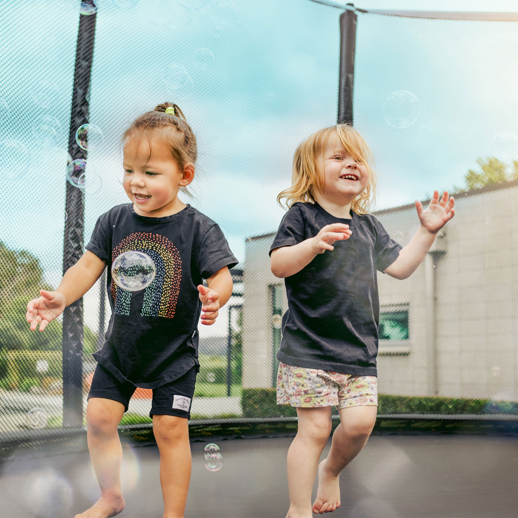 ALLSTAR 12' Trampoline for Kids Outdoor Backyard Play Equipment w/ Net & Ladder - VMInnovations