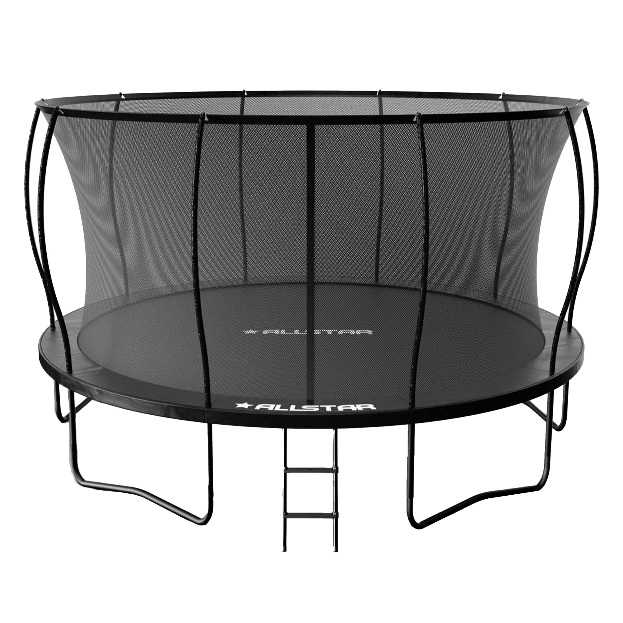 ALLSTAR 14' Trampoline for Kids Outdoor Backyard Play Equipment w/ Net & Ladder - VMInnovations