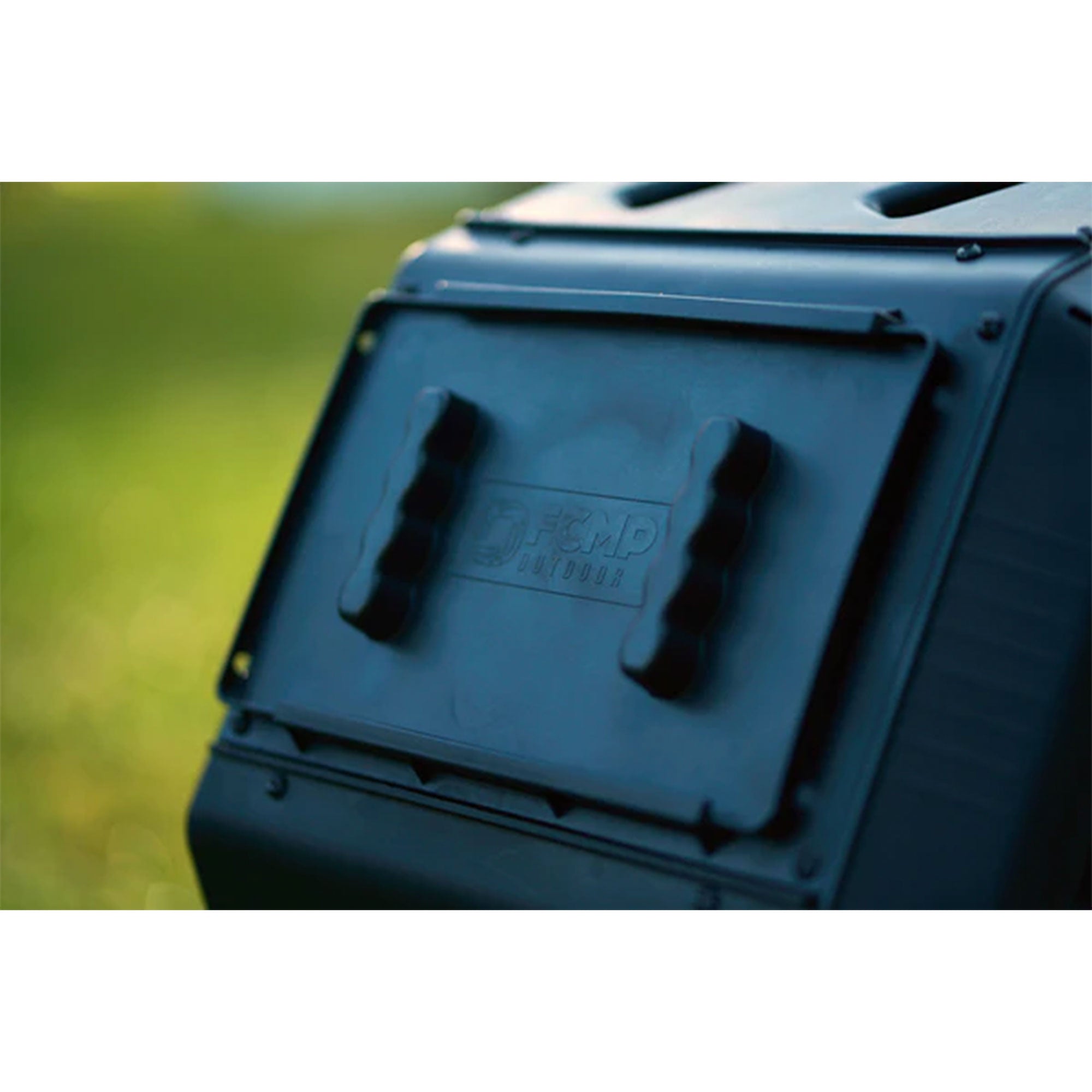Outdoor 22.5 Gal Tumbling Composter Waste Bin w Aeration Holes, Black (Open Box) - VMInnovations