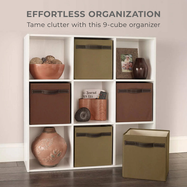 ClosetMaid 9Cube Wood Stackable Open Bookcase Display Shelf Organizer(For Parts) - VMInnovations