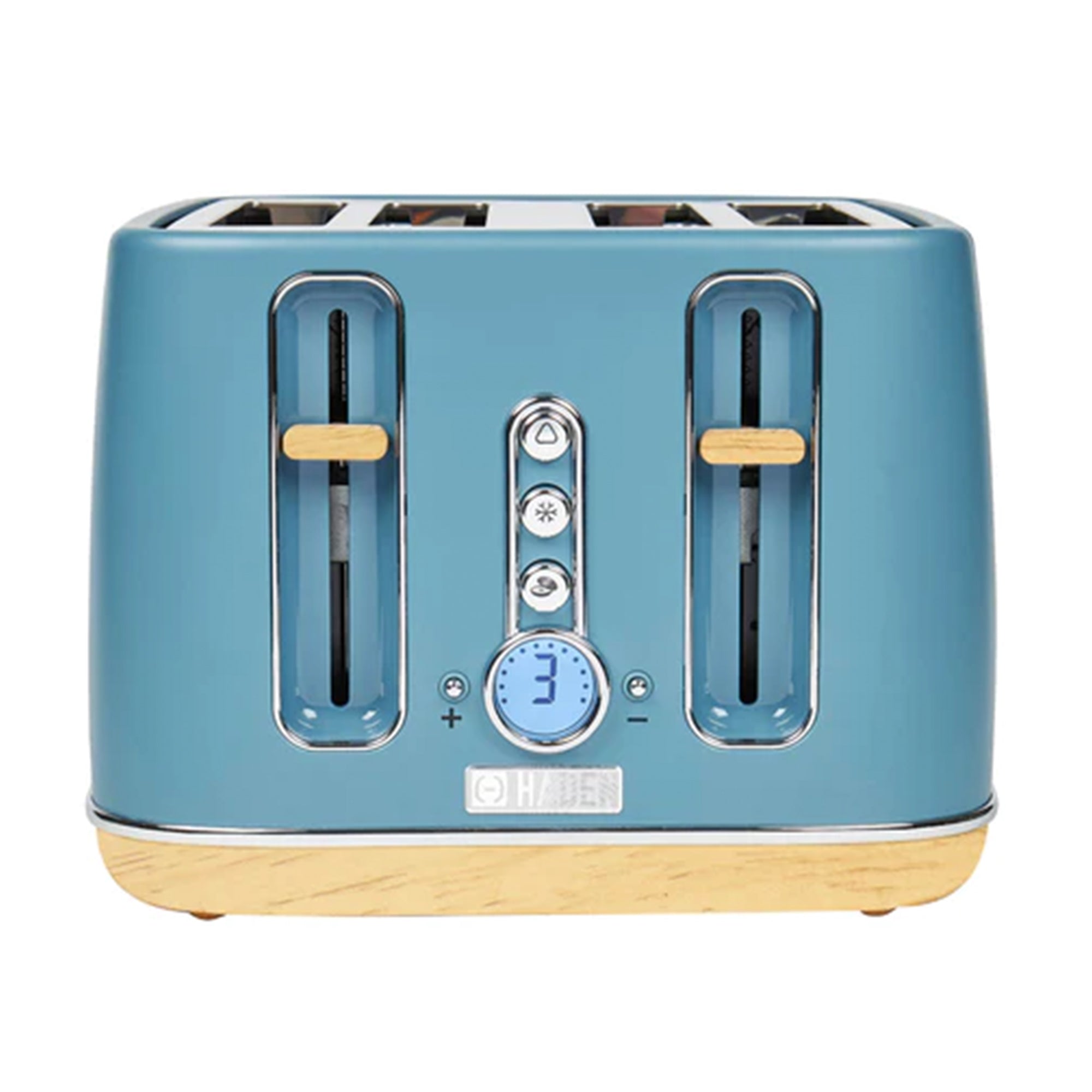 Haden Dorchester 4 Slice Retro Toaster with Control Knob, Stone Blue (Open Box) - VMInnovations