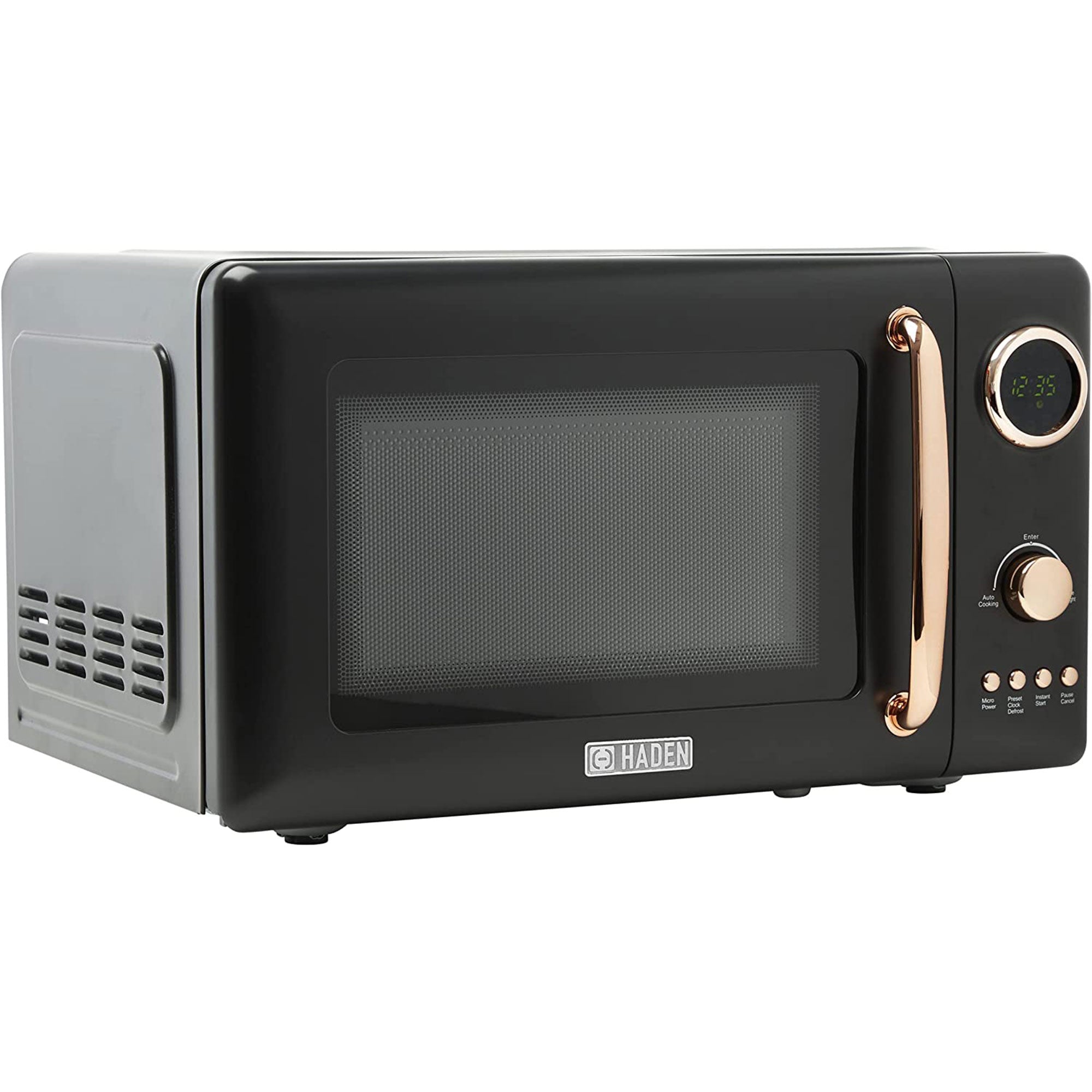Heritage Vintage 700W Countertop Home Microwave Oven, Black/Copper (Used) - VMInnovations