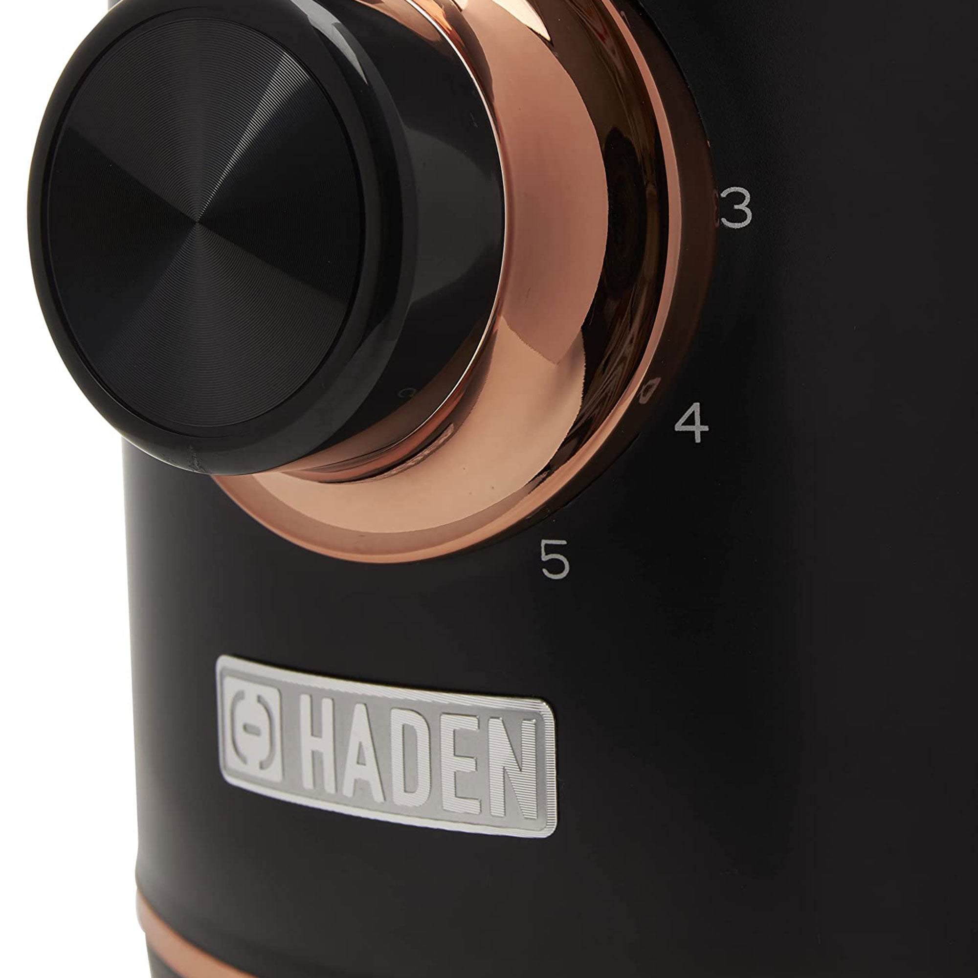 Haden Heritage Retro 56 Oz 5 Speed Blender w/ Glass Jar, Black/Copper (Open Box) - VMInnovations