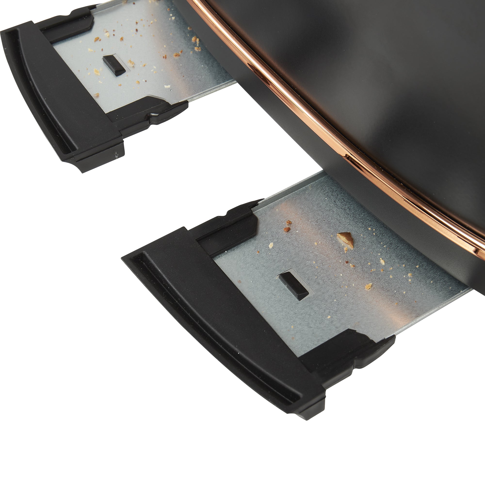 Haden Dorset 4 Slice Wide Slot Stainless Steel Toaster, Black & Copper (Used) - VMInnovations
