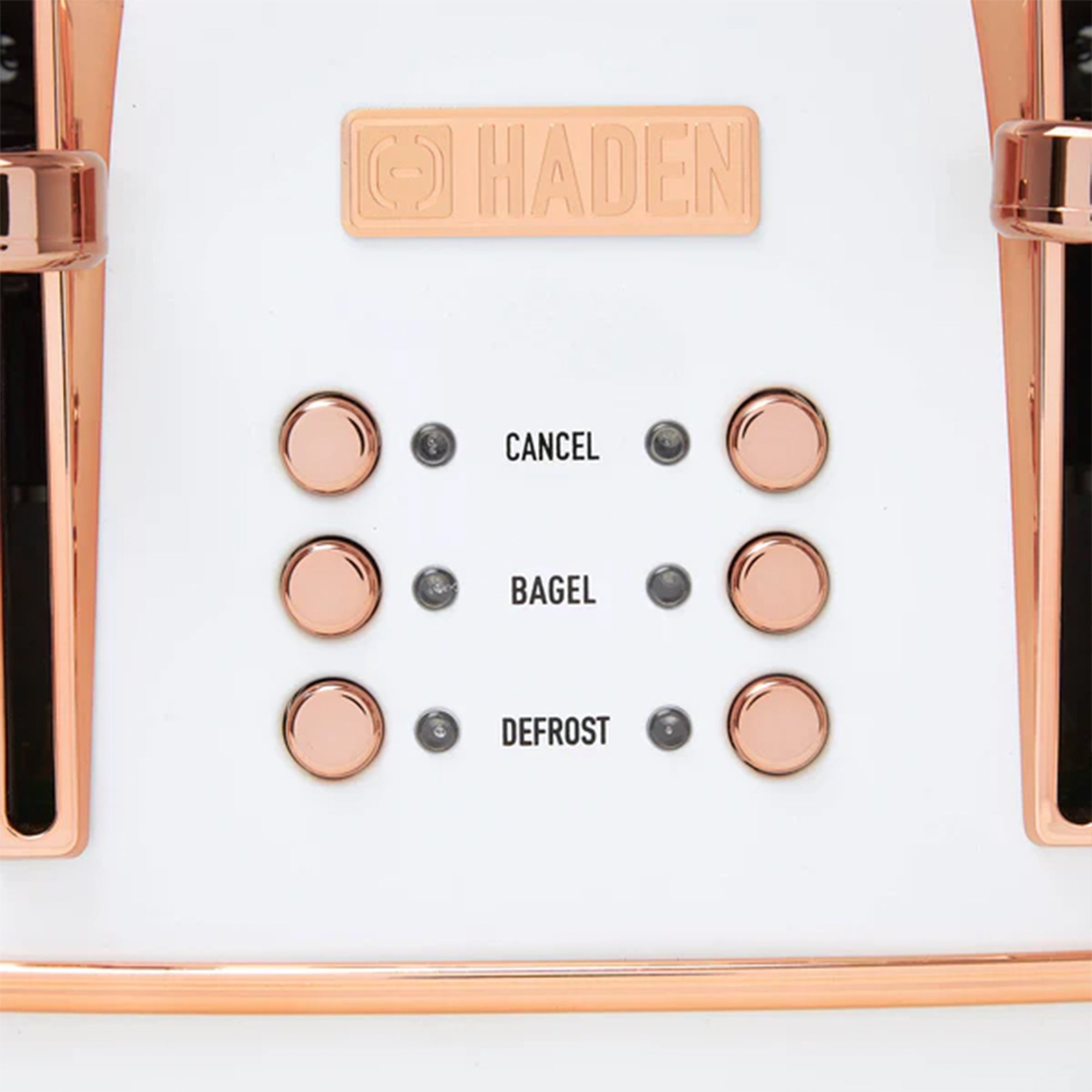 Haden 4 Slice Wide Slot Toaster w/Removable Crumb Tray, Ivory/Copper (Used) - VMInnovations