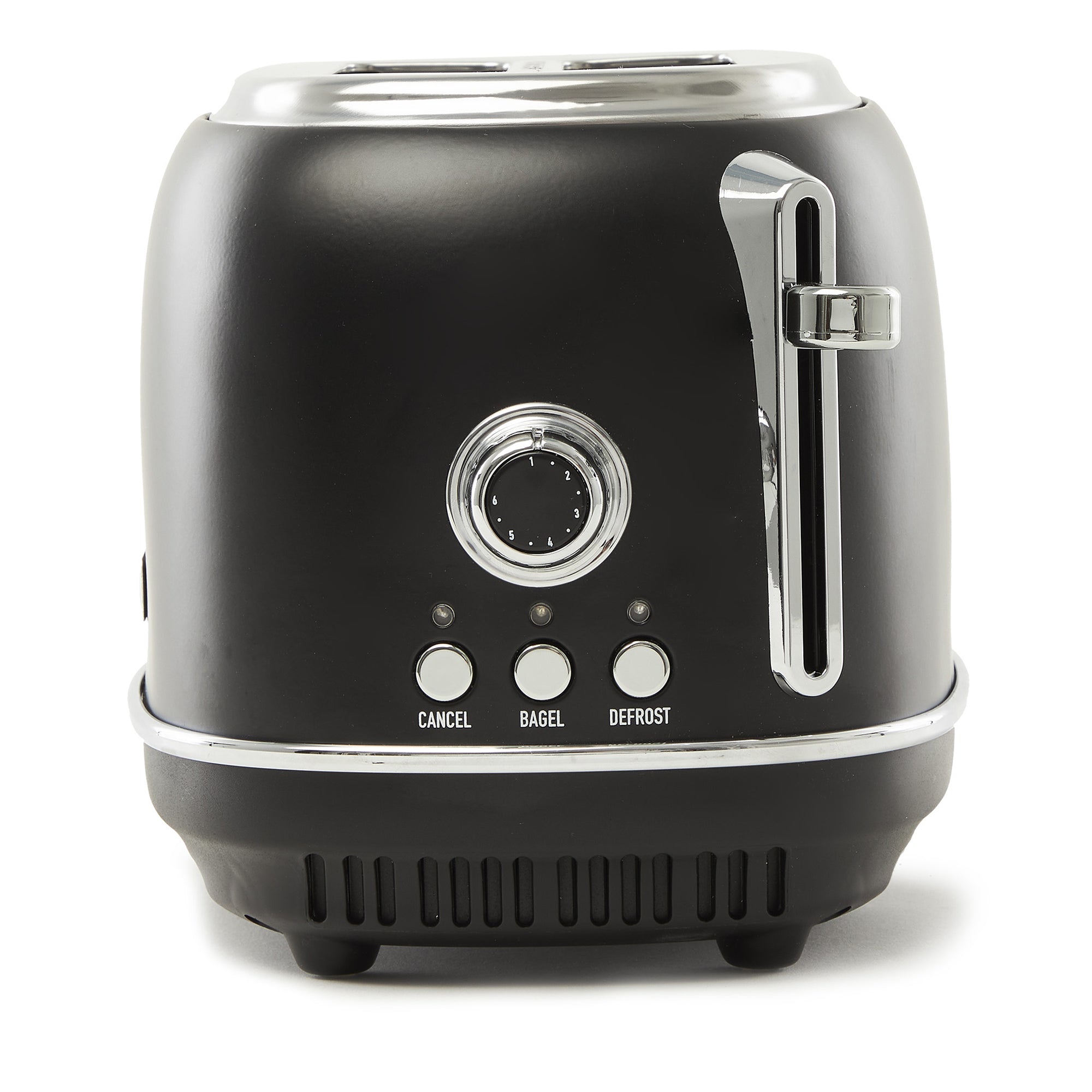 Haden Heritage 2 Slice Wide Slot Toaster w/Crumb Tray, Black/Chrome (Used) - VMInnovations