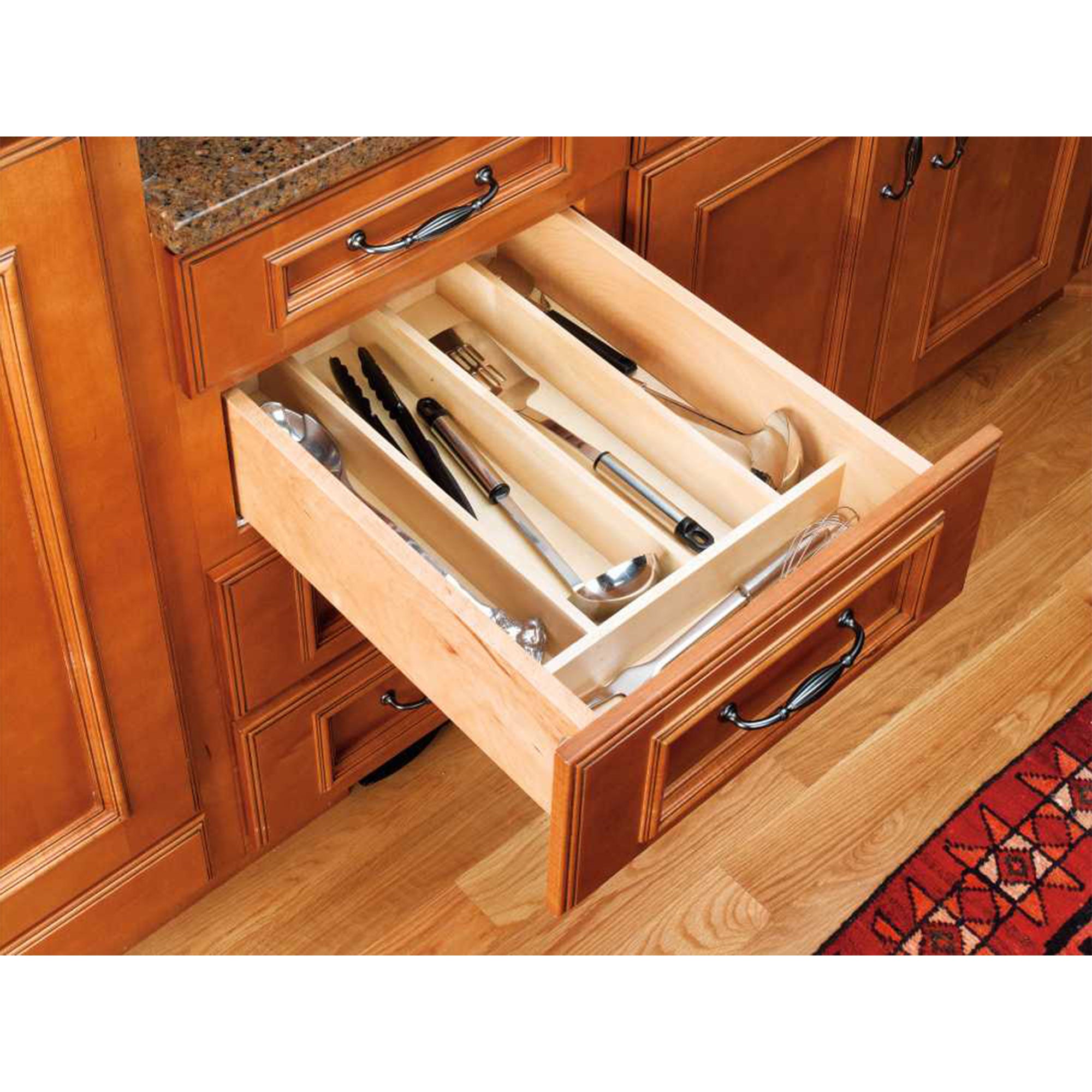Rev-A-Shelf Wood Trim to Fit Drawer Organizer Insert, 18.46"W x 21.97"D, 4WUT-1 - VMInnovations