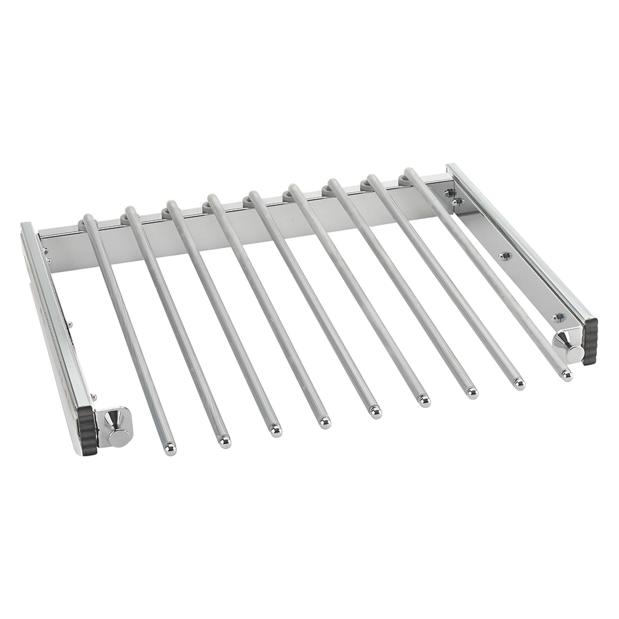 Rev-A-Shelf 17.5" Pull Out Pants Organizer for Custom Closet, Chrome, PSC-1814CR