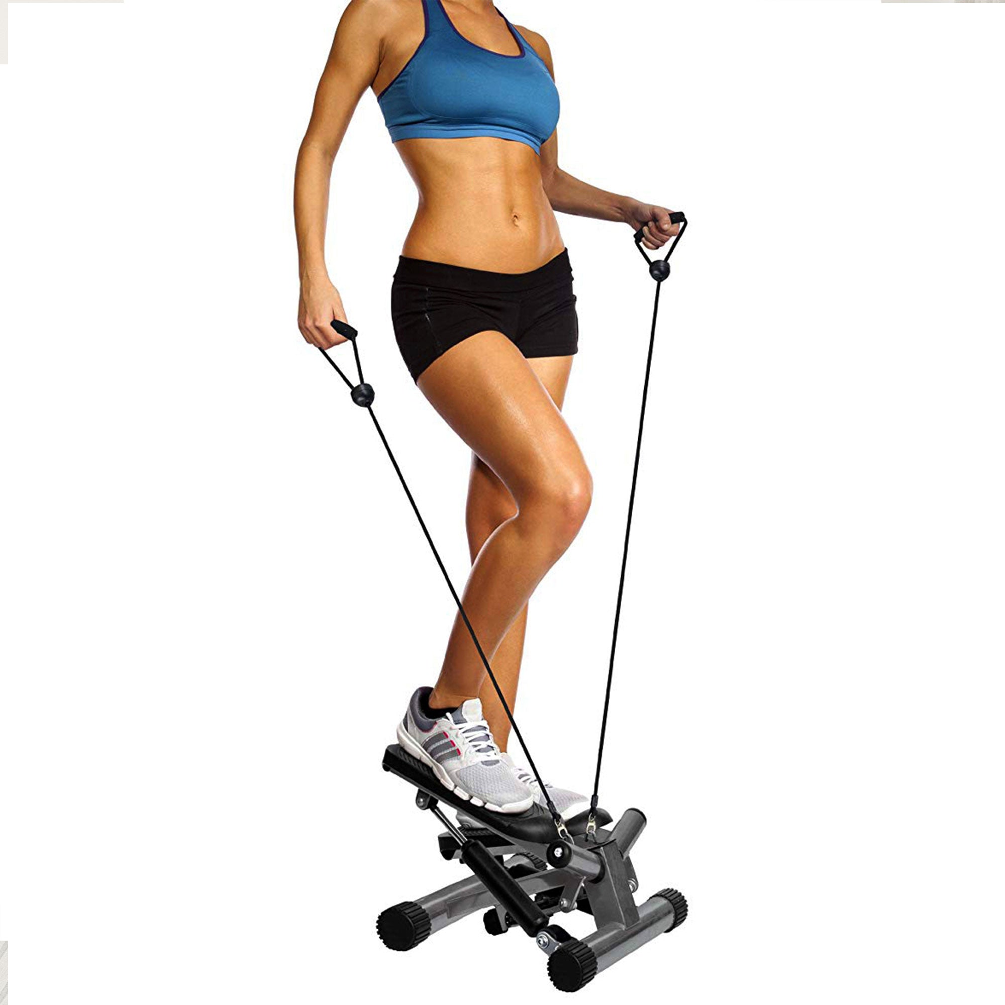 BalanceFrom Adjustable Mini Stepper with LCD Monitor & Resistance Bands (Used) - VMInnovations