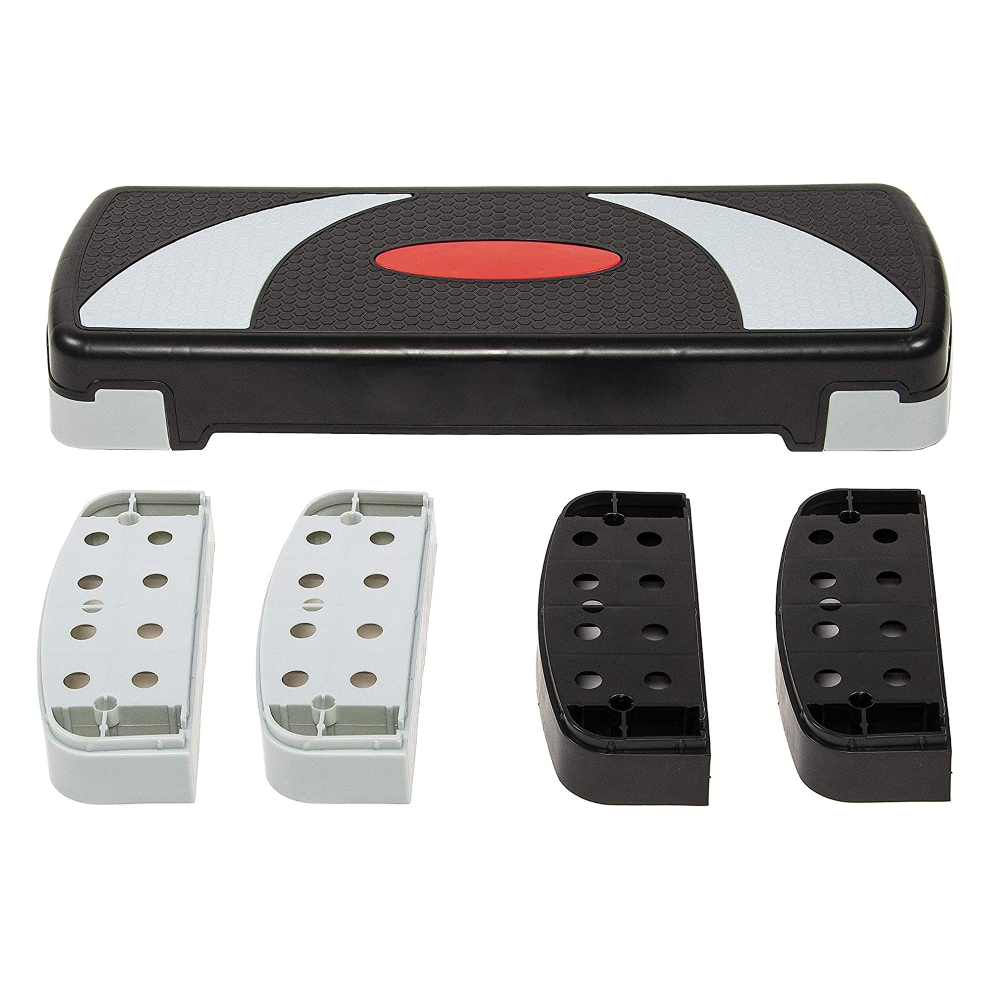BalanceFrom Adjustable Workout Aerobic StepPlatform Trainer Gray/Black(Open Box) - VMInnovations