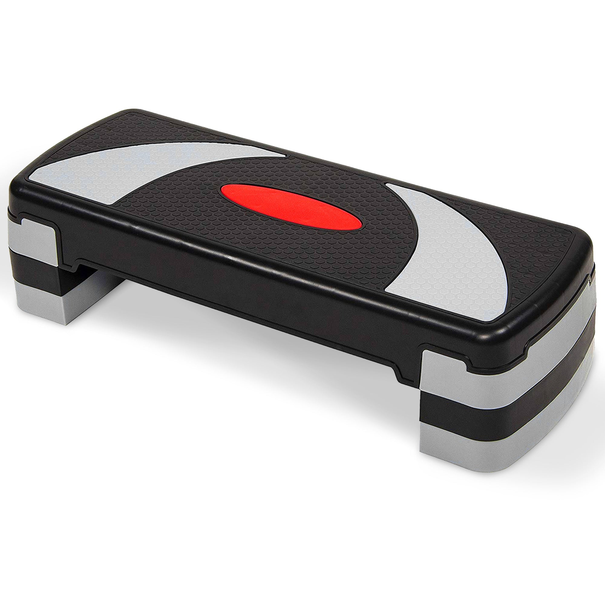 BalanceFrom Adjustable Workout Aerobic StepPlatform Trainer Gray/Black(Open Box) - VMInnovations