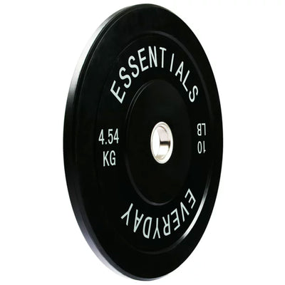 BalanceFrom Everyday Essentials 10 Pound Olympic Weight Plate, 1 Pair, Black
