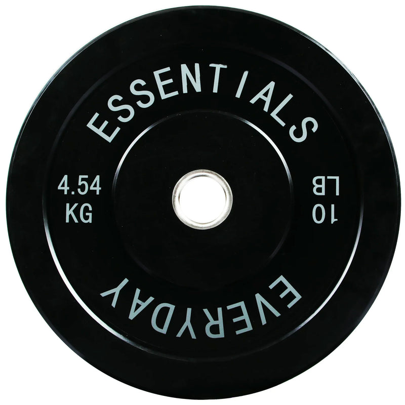BalanceFrom Everyday Essentials 10 Pound Olympic Weight Plate, 1 Pair, Black