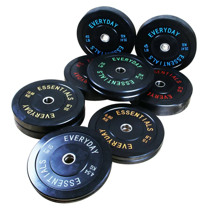 BalanceFrom Everyday Essentials 25 Pound Olympic Weight Plate, 1 Pair, Black - VMInnovations