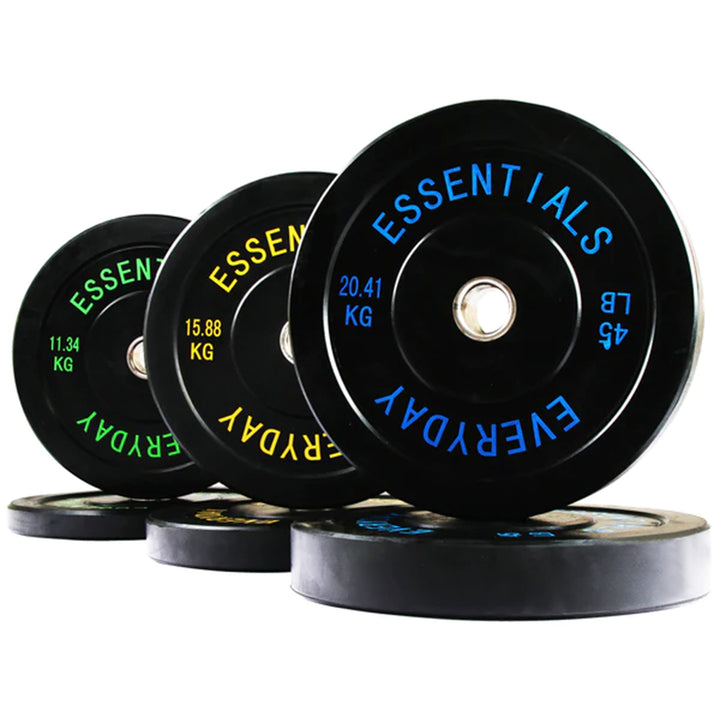 BalanceFrom Everyday Essentials 45 Pound Olympic Weight Plate, 1 Pair, Black - VMInnovations
