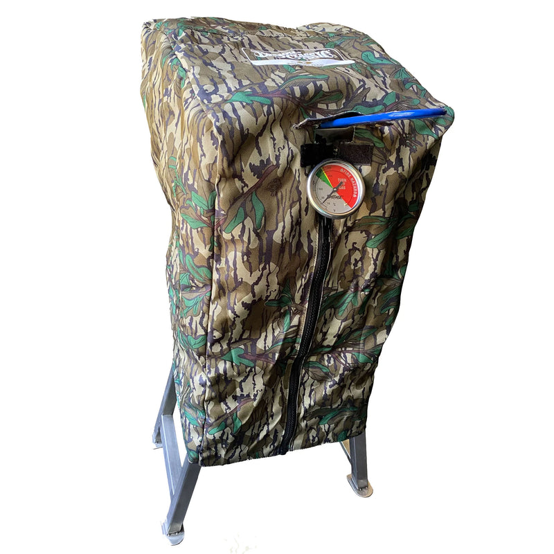 Bayou Classic Outdoor Fitted Fryer Cover for 700-725 2.5 Gallon Fryer, Mossy Oak