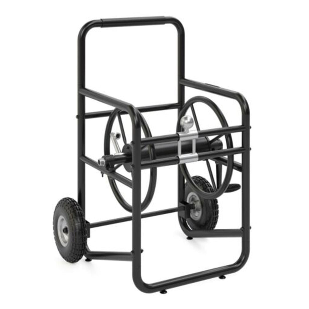 Suncast Professional Portable 200' Garden Hose Reel Wheeled Cart, Black (2 Pack) - VMInnovations