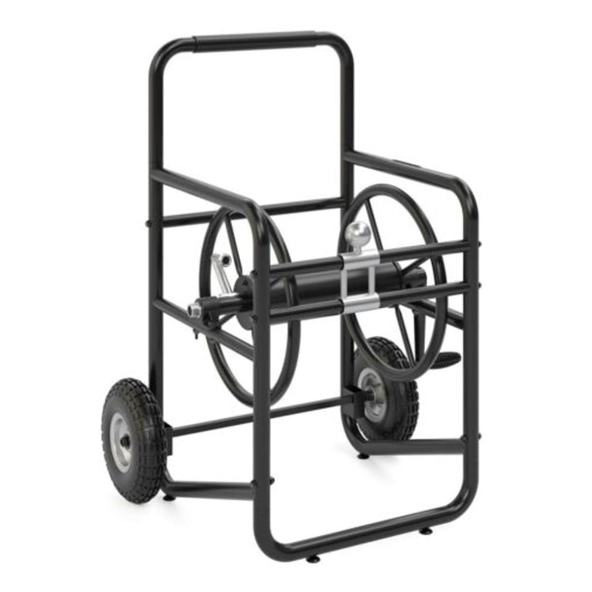 Suncast Professional Portable 200' Garden Hose Reel Wheeled Cart, Black (4 Pack)