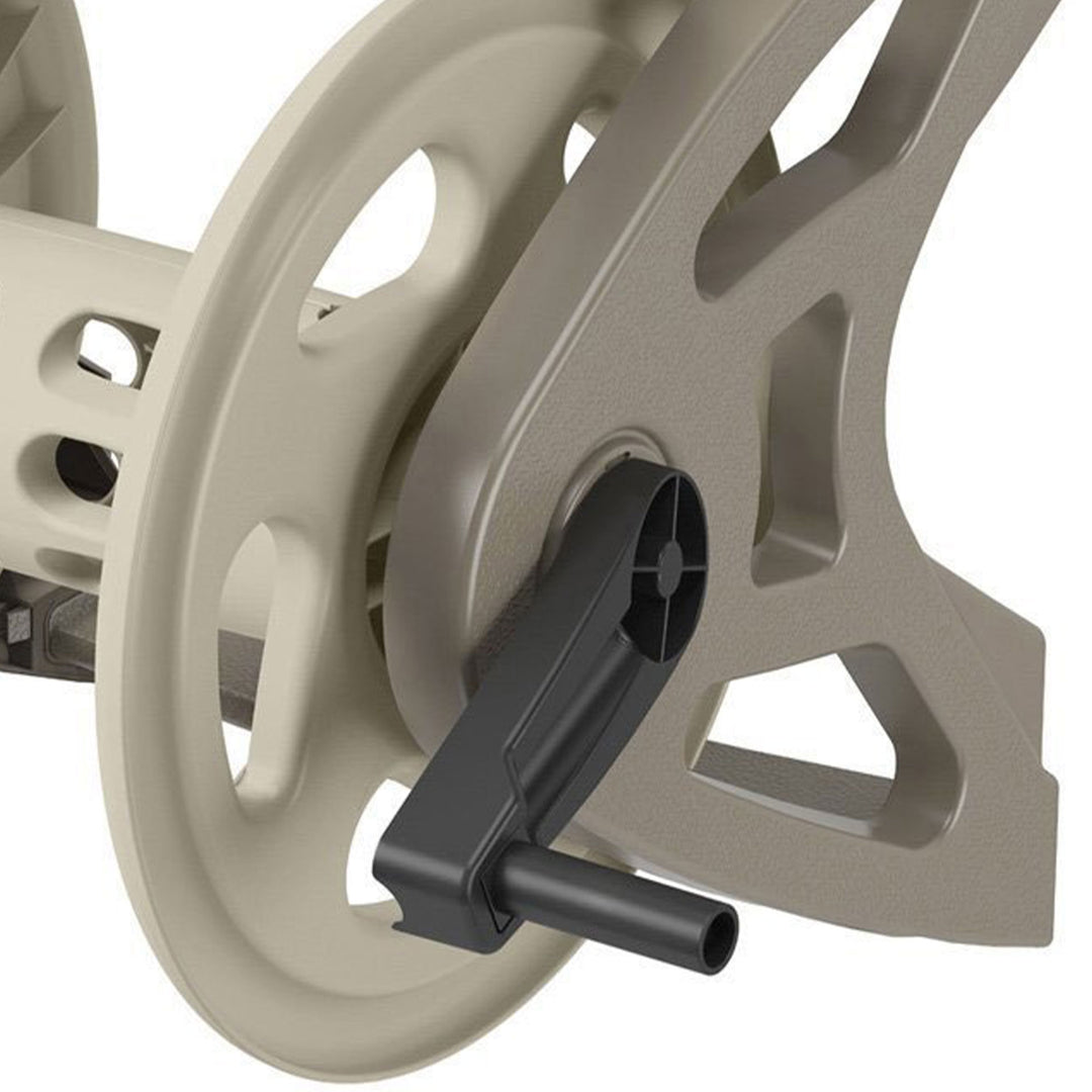 Suncast Handler 200 Foot Plastic Wall Mounted Outdoor Garden Hose Reel (3 Pack) - VMInnovations