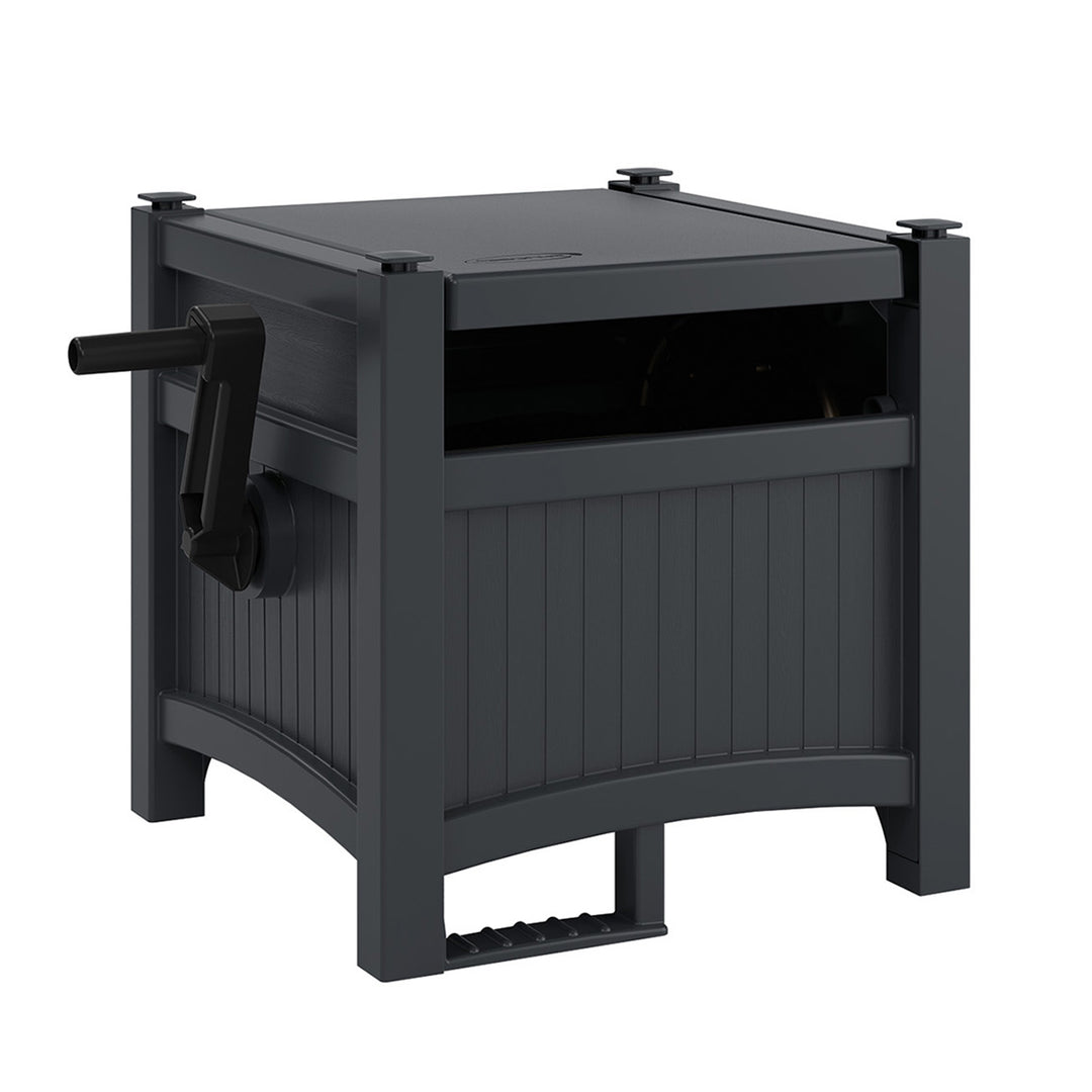 Suncast Hideaway 100 Ft Garden Hose Reel for 5/8 Inch Hoses, Cyberspace (4 Pack) - VMInnovations