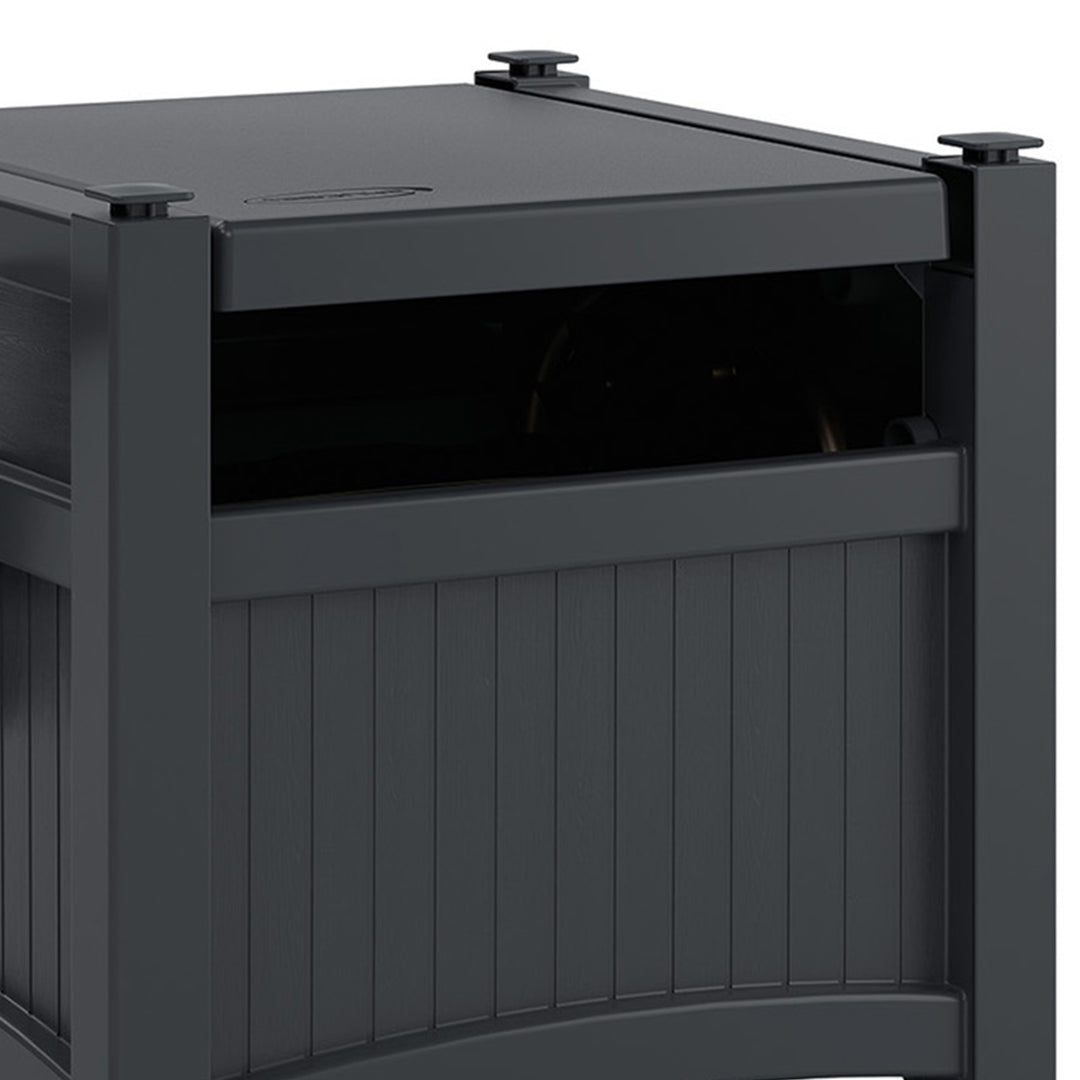 Suncast Hideaway 100 Ft Garden Hose Reel for 5/8 Inch Hoses, Cyberspace (4 Pack) - VMInnovations