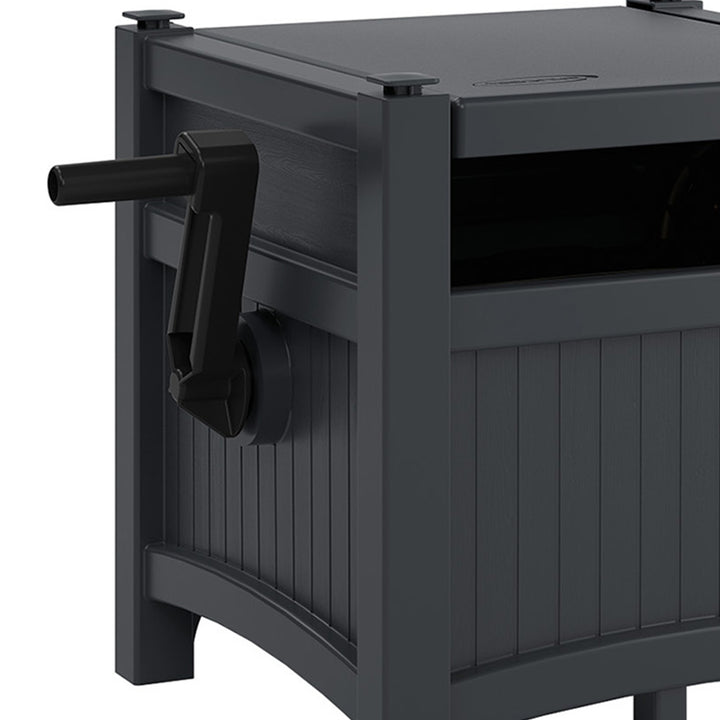 Suncast Hideaway 100 Ft Garden Hose Reel for 5/8 Inch Hoses, Cyberspace (4 Pack) - VMInnovations