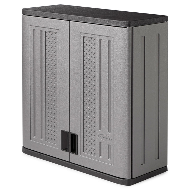 Suncast Single Shelf Garage Wall Cabinet with Wall Mounted Hand Tool Organizer - VMInnovations