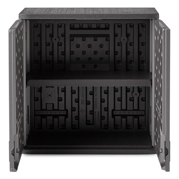 Suncast Single Shelf Garage Wall Cabinet with Wall Mounted Hand Tool Organizer - VMInnovations
