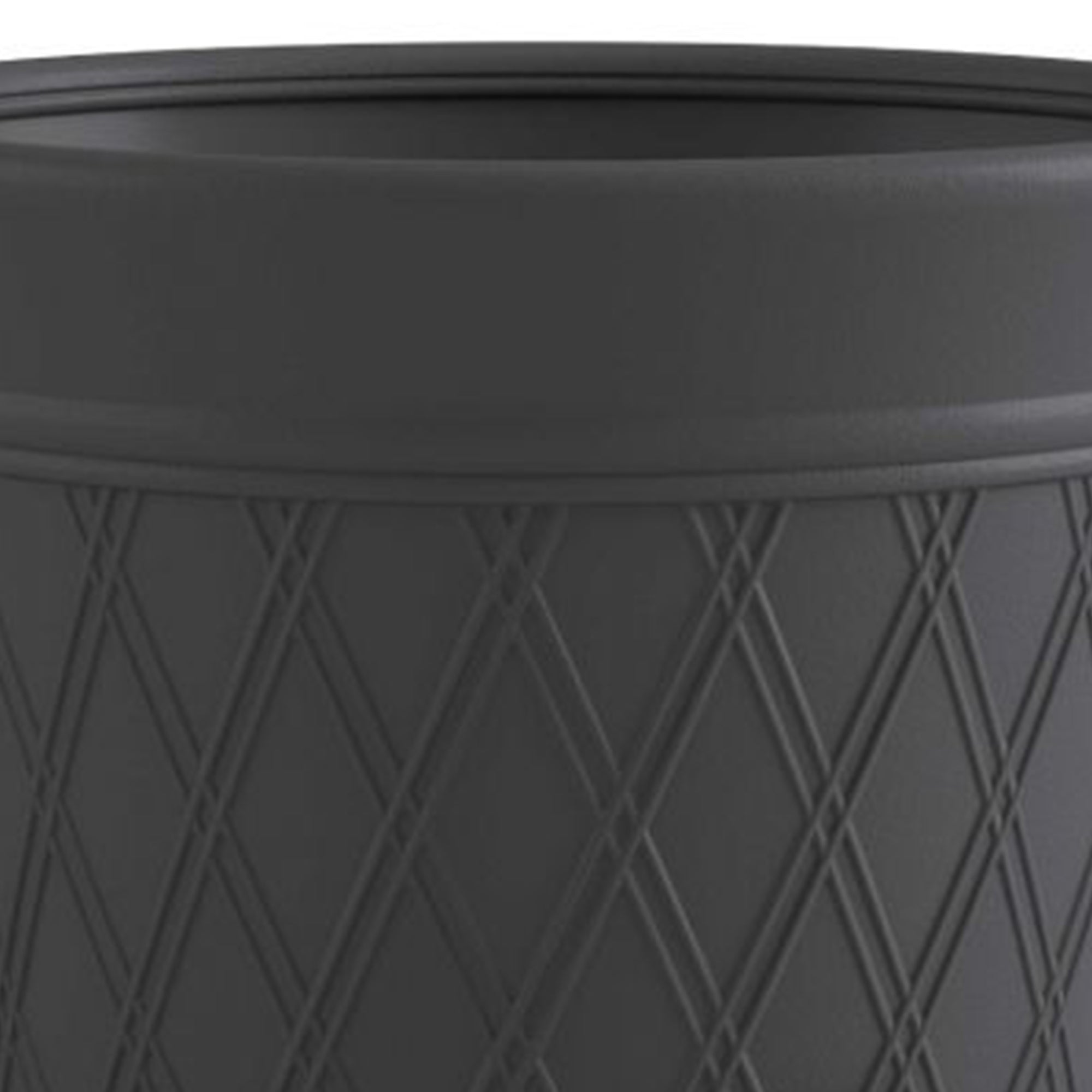 Suncast 14'' x 12" Decorative Hideaway Garden Hose Storage Pot, Gray (8 Pack) - VMInnovations