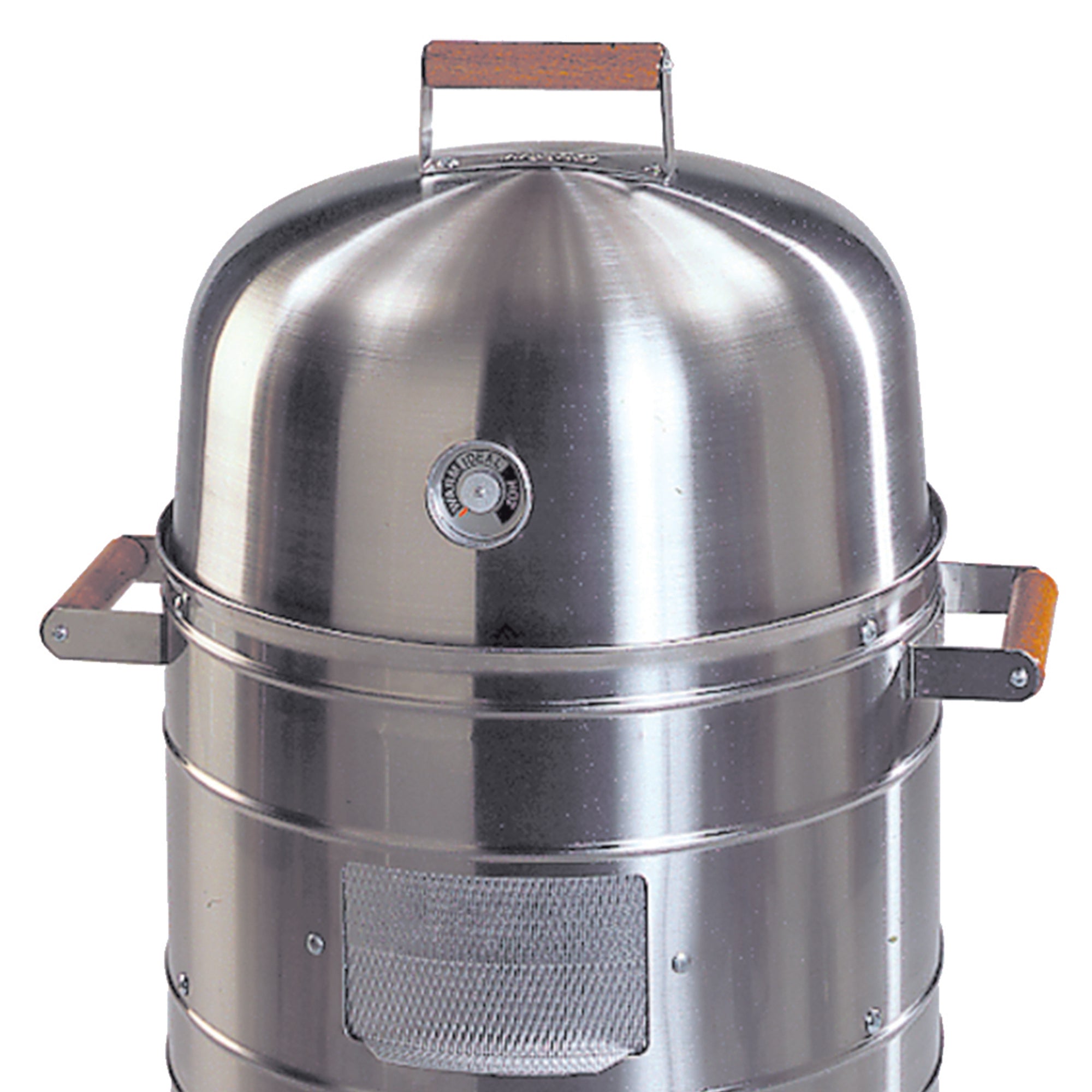 Americana Grills Square Inch Stainless Steel Charcoal BBQ Meat Smoker (Open Box) - VMInnovations