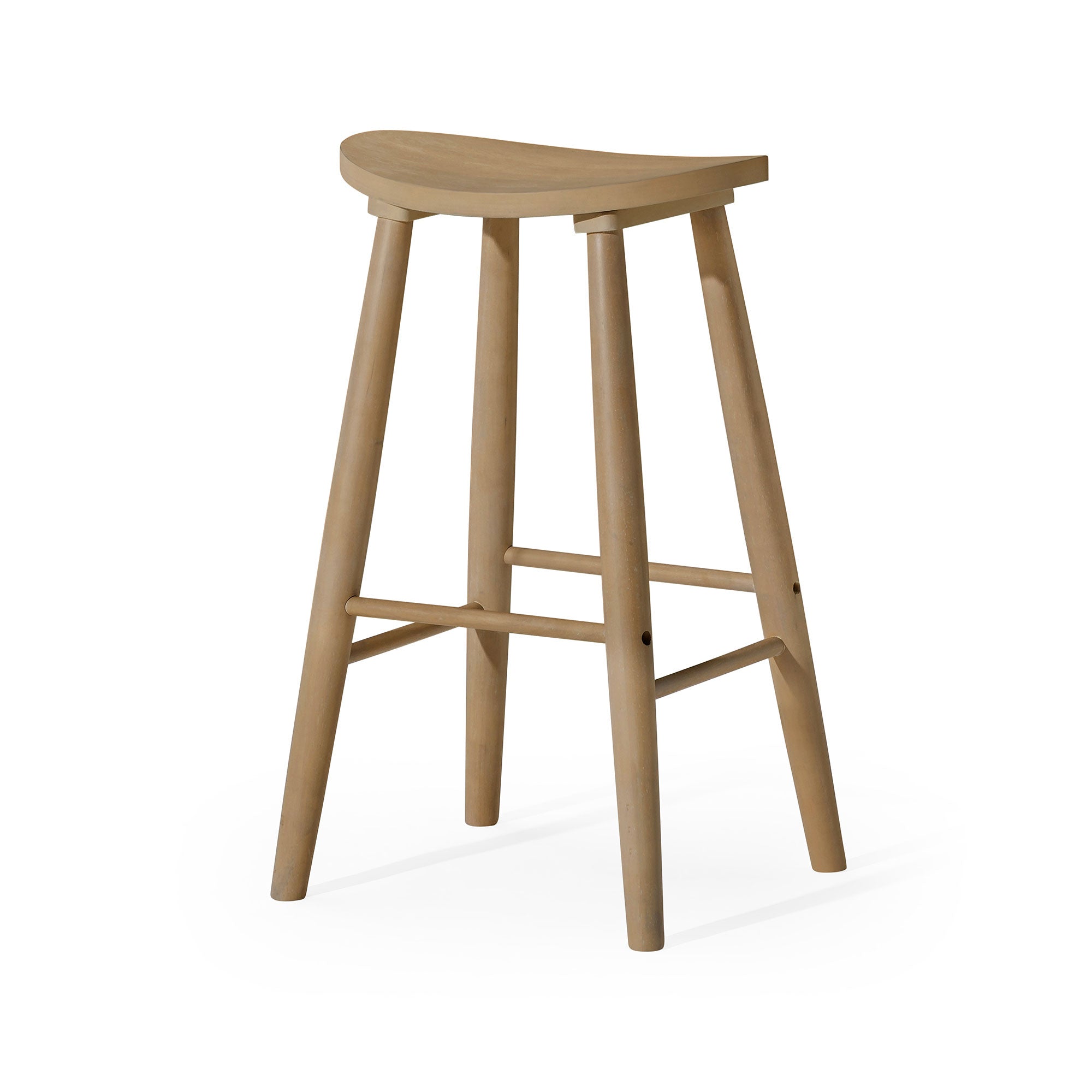 Maven Lane Luna Bar Stool in Light Oak Wood Finish (For Parts) - VMInnovations