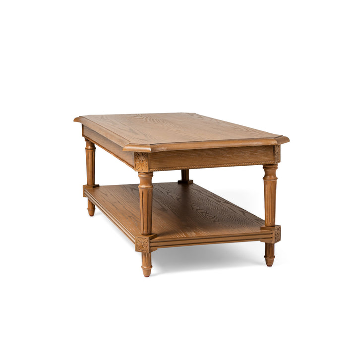Maven Lane Pullman Traditional Square Wood Coffee Table, Set of 3 - VMInnovations
