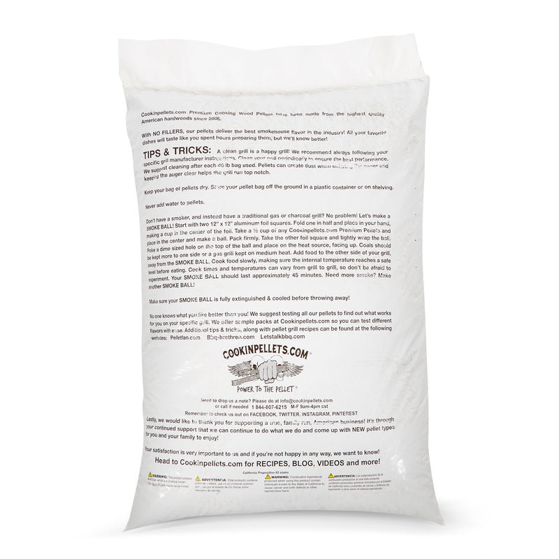 CookinPellets 40 Pound Bag Apple Mash Hard Maple Smoker Wood Pellets, (5 Pack)