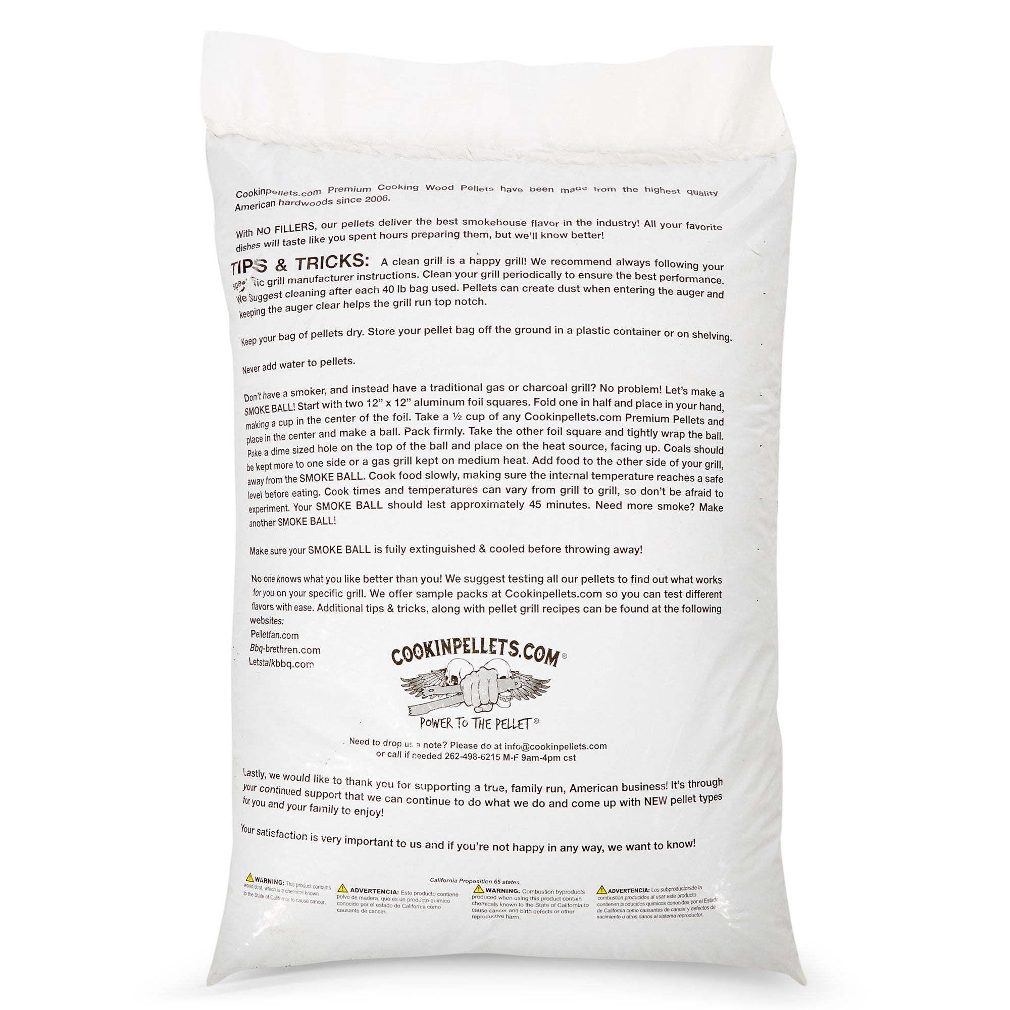 CookinPellets 40 lb Premium Hickory Hardwood Grill Smoker Wood Pellets (5 Pack) - VMInnovations