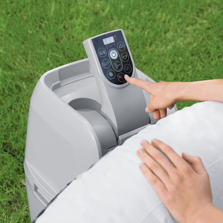 Bestway SaluSpa Sun Shade Canopy with Aruba SaluSpa Inflatable Outdoor Hot Tub - VMInnovations