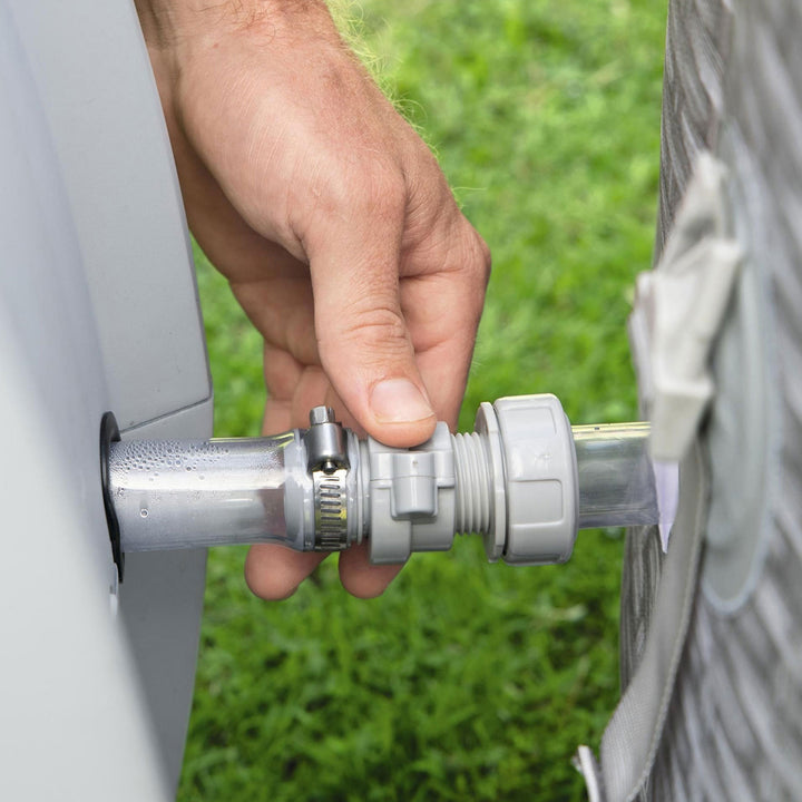 Bestway SaluSpa Sun Shade Canopy w/ Honolulu SaluSpa Inflatable Outdoor Hot Tub - VMInnovations