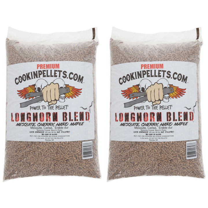 CookinPellets Premium 40 Lbs Apple Mash Hard Maple Smoker Wood Pellets, (2 Pack) - VMInnovations