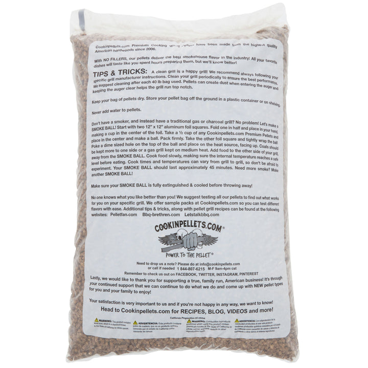CookinPellets Premium 40 Lbs Apple Mash Hard Maple Smoker Wood Pellets, (2 Pack) - VMInnovations