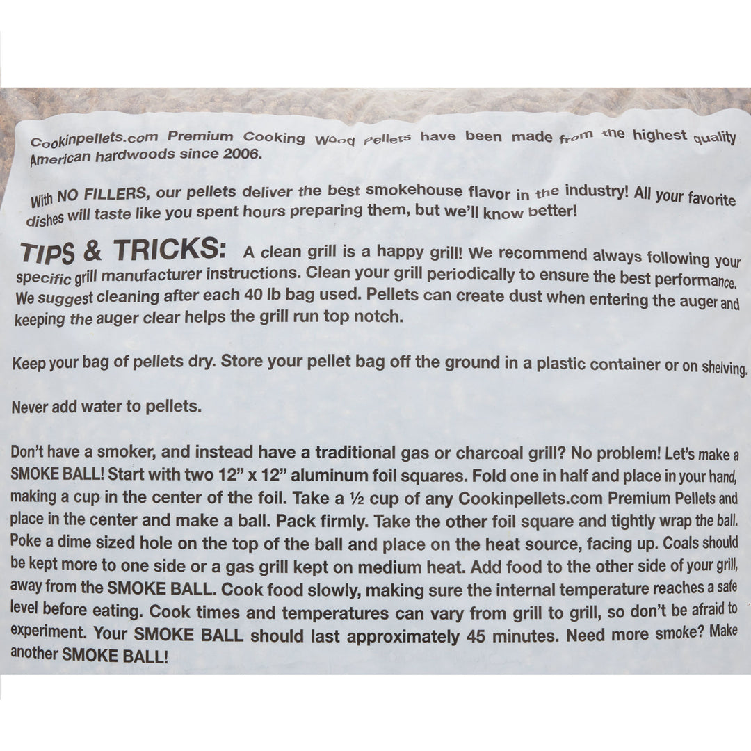 CookinPellets Premium 40 Lbs Apple Mash Hard Maple Smoker Wood Pellets, (2 Pack) - VMInnovations