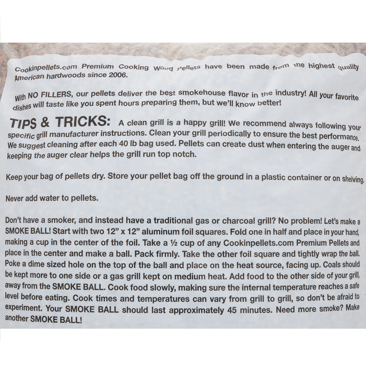 CookinPellets Premium 40 Lbs Apple Mash Hard Maple Smoker Wood Pellets, (2 Pack) - VMInnovations