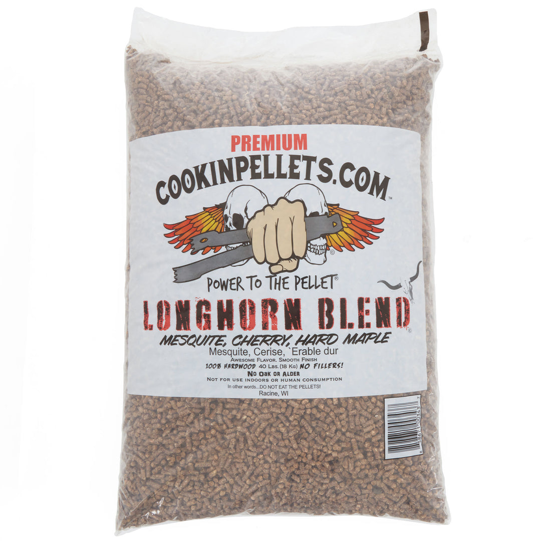 CookinPellets Premium 40 Lbs Longhorn Blend Grill Smoker Wood Pellets, (5 Pack) - VMInnovations