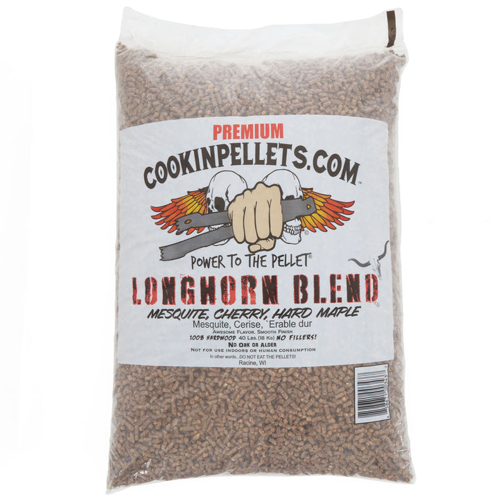 CookinPellets Premium 40 Lbs Longhorn Blend Grill Smoker Wood Pellets, (5 Pack) - VMInnovations