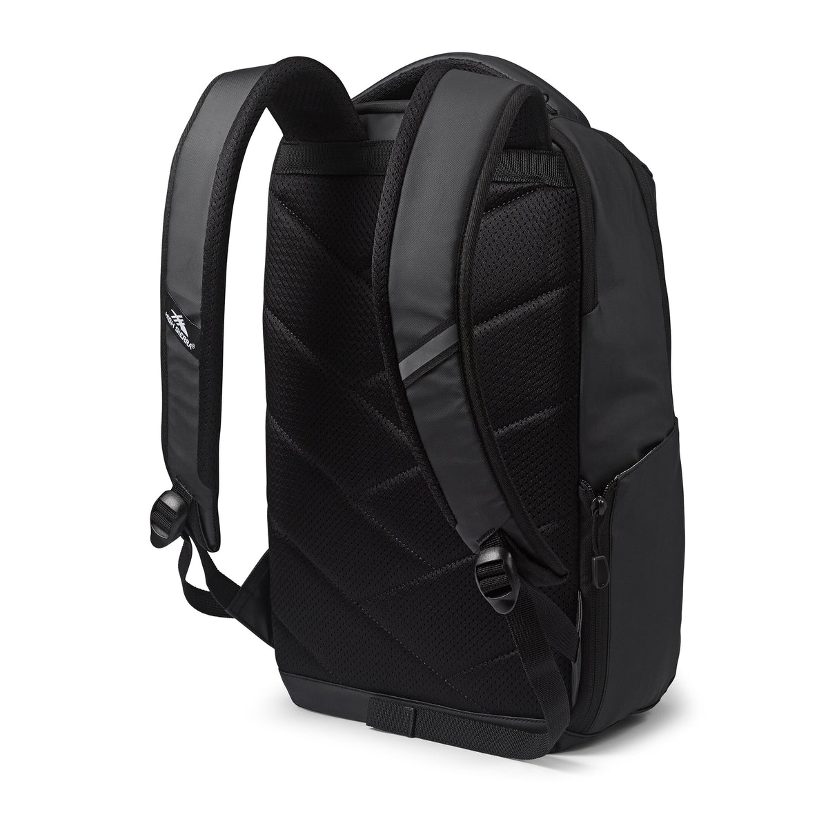 High Sierra Luna Polyester Storage Backpack with 360 Degree Reflectivity, Black